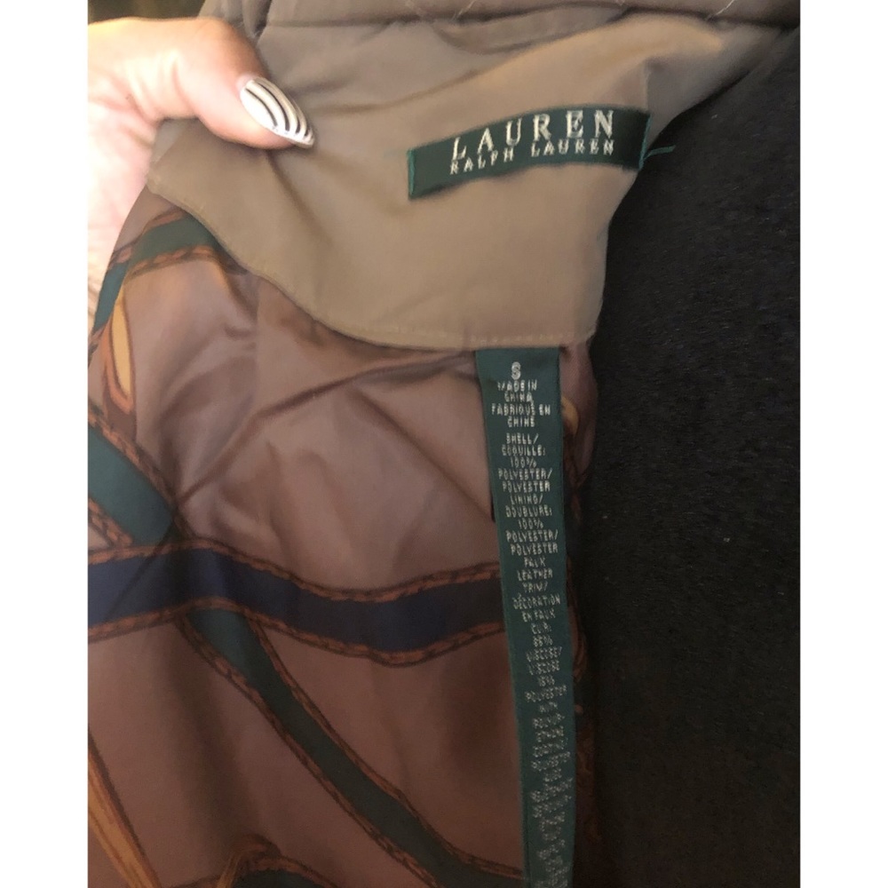 Quilted Ralph Lauren jacket ! Waist length, leather details. - Picture 6 of 9